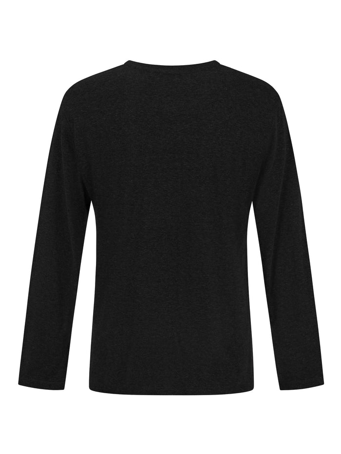 Hemp / Bamboo Men's Long Sleeve Top - Black