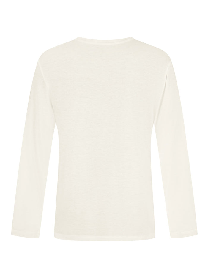 Hemp / Bamboo Men's Long Sleeve Top - Cream