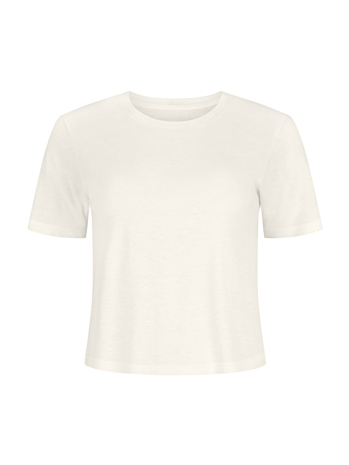 White t-shirt on a white background