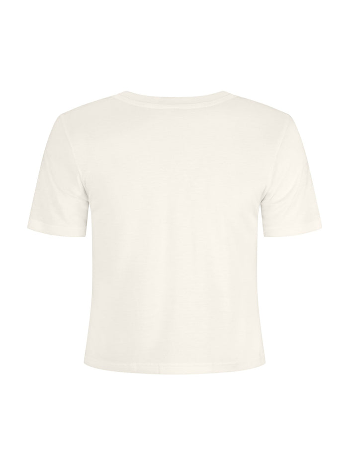 White t-shirt on a white background