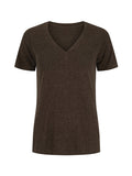 Hemp / Bamboo Relaxed Vee Tee - Cocoa