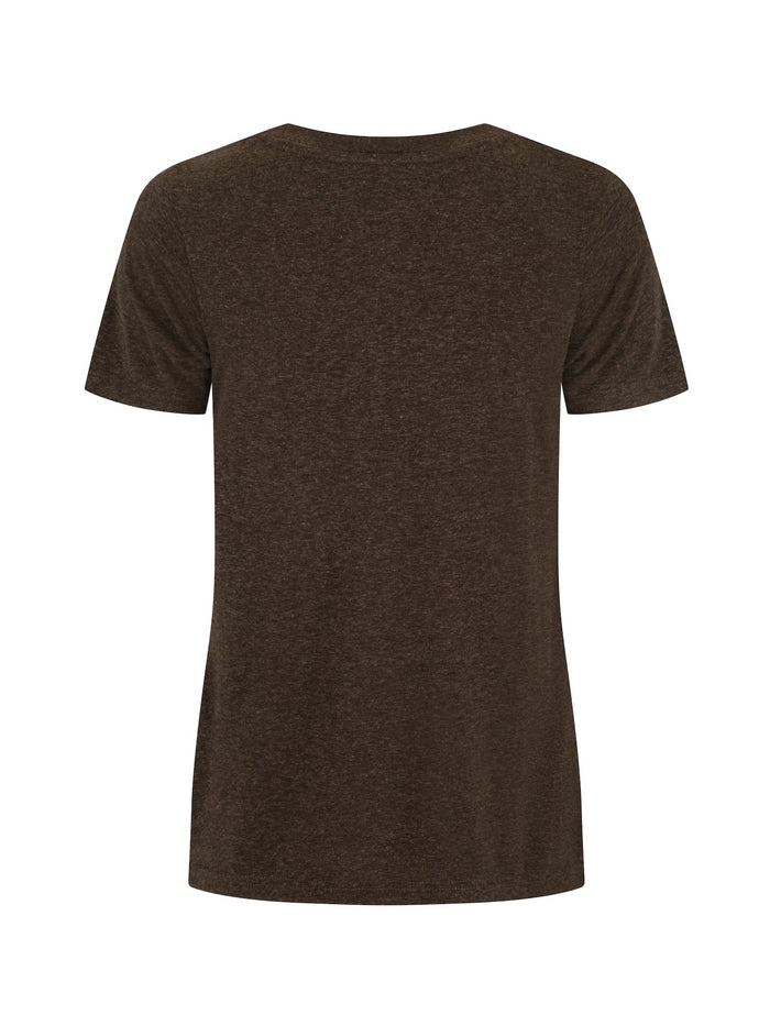 Hemp / Bamboo Relaxed Vee Tee - Cocoa