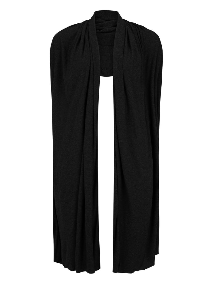 Hemp / Bamboo Scarf Large - Black