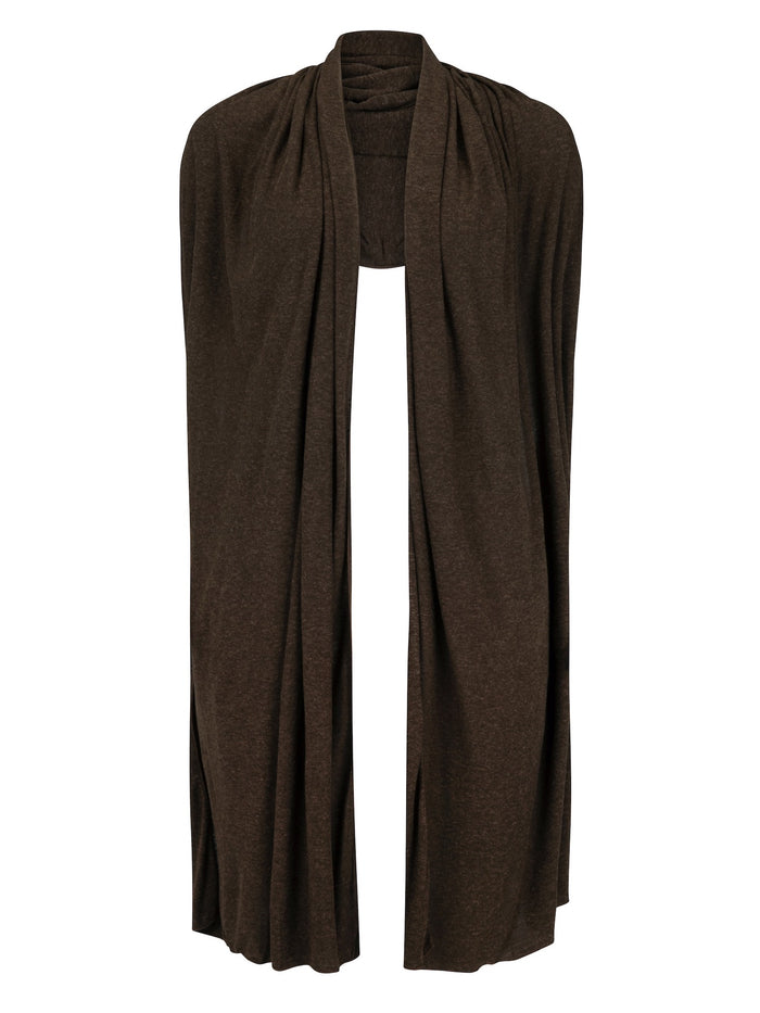 Hemp / Bamboo Scarf Large - Cocoa