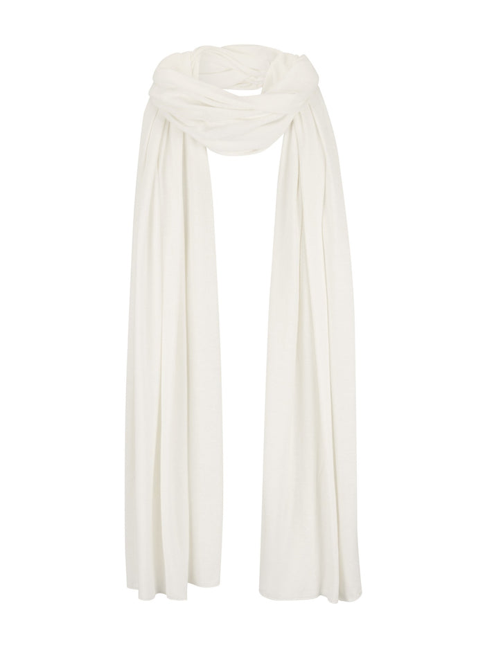 Hemp / Bamboo Scarf Large - Cream