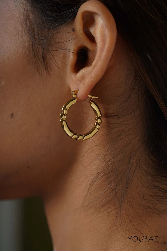 Heth Hoops, Anti-Tarnish Steel Earrings