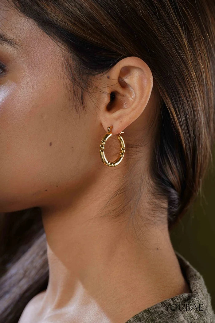 Heth Hoops, Anti-Tarnish Steel Earrings