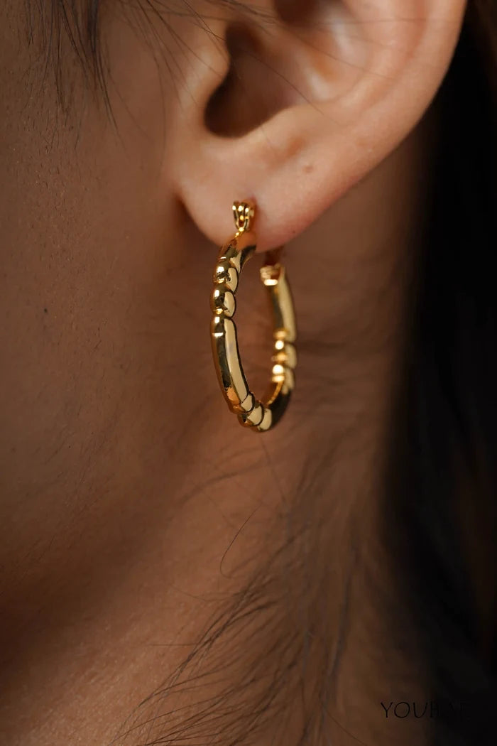 Heth Hoops, Anti-Tarnish Steel Earrings