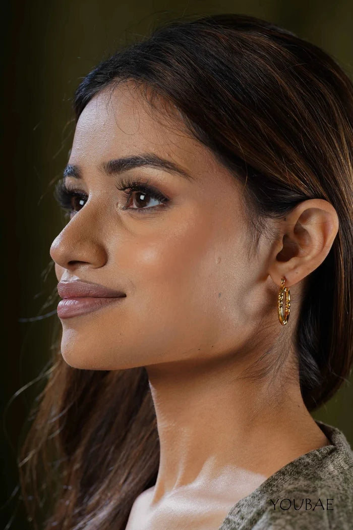 Heth Hoops, Anti-Tarnish Steel Earrings