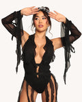 Holo Star Bodysuit with Sleeves