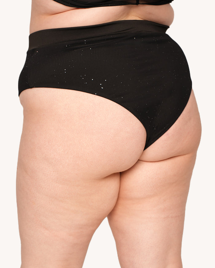 Holo Star Mesh Booty Shorts