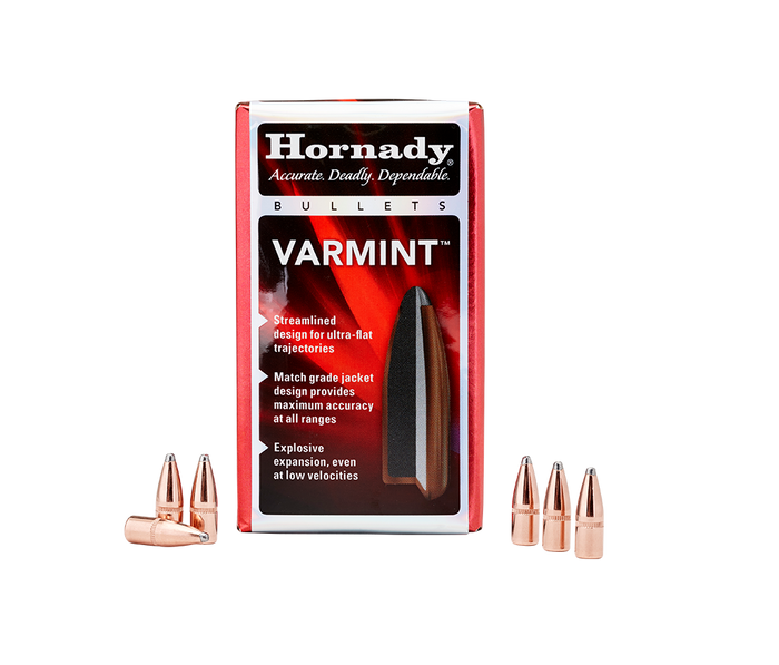 Hornady .224 Diameter 55 Grain Spire Point 100 Count Bullets