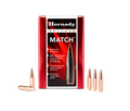 Hornady .264 Diameter 123 Grain Boat Tail Hollow Point Match 100 Count Bullets