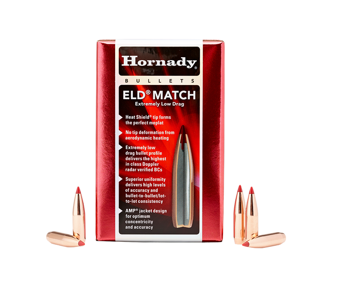 Hornady .338 Diameter 285 Grain Polymer Tip ELD Match 50 Count Bullets