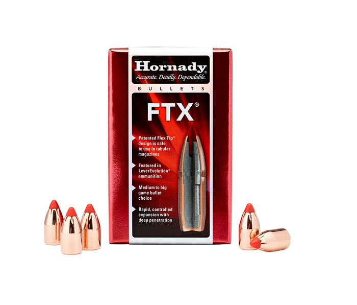 Hornady .452 Diameter 200 Grain Polymer Tip FTX 50 Count Bullets (460 S&W Magnum)