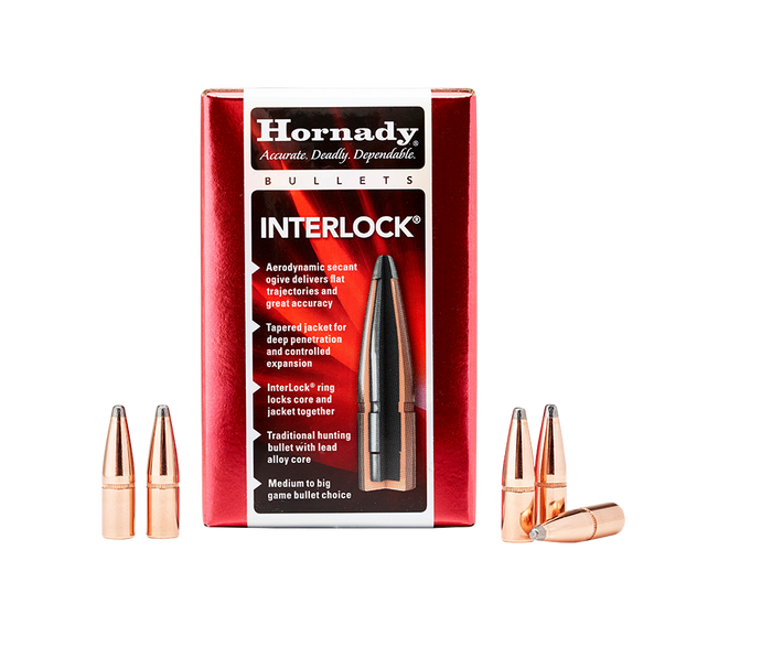 Hornady .458 Diameter 350 Grain Flat Point InterLock 50 Count Bullets