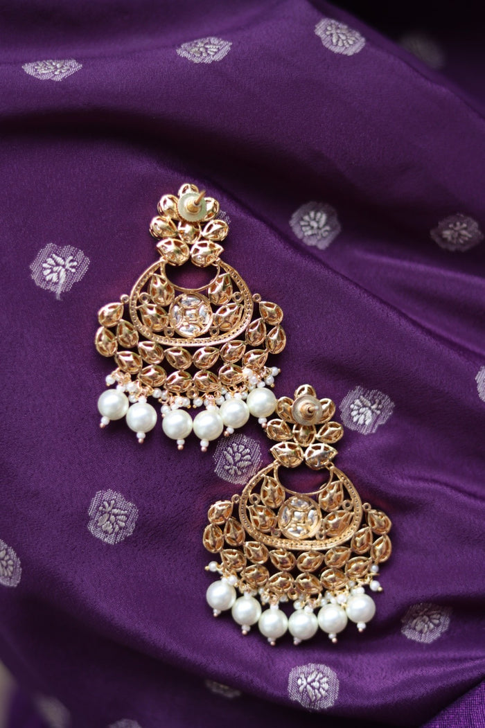 Ilya Gold Plated Kundan Earrings