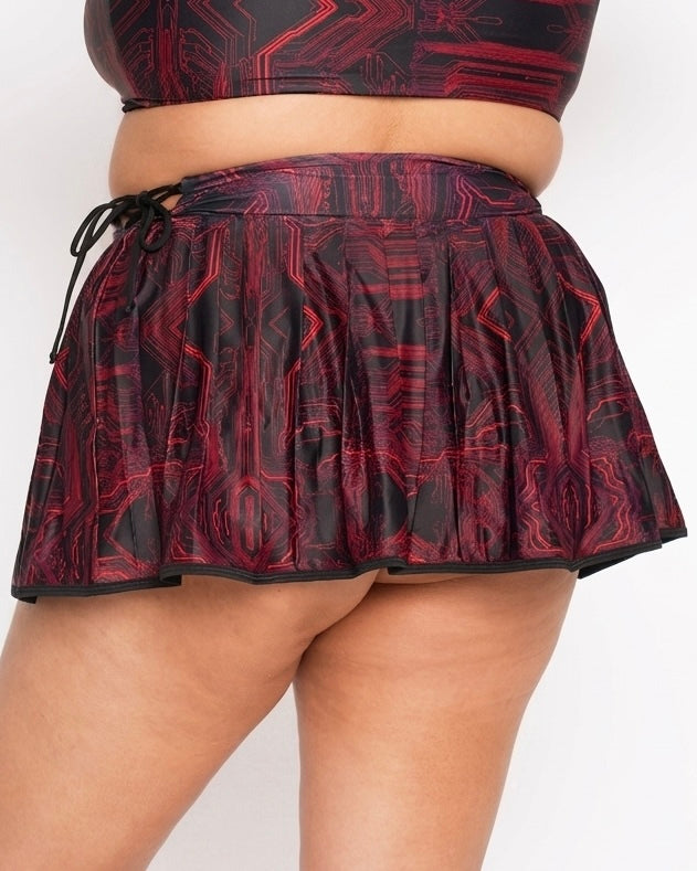 Infinite Matrix Pleated Skirt