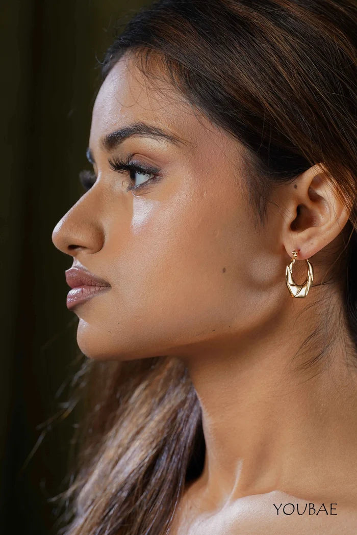 Isla Hoops, Anti-Tarnish Steel Earrings