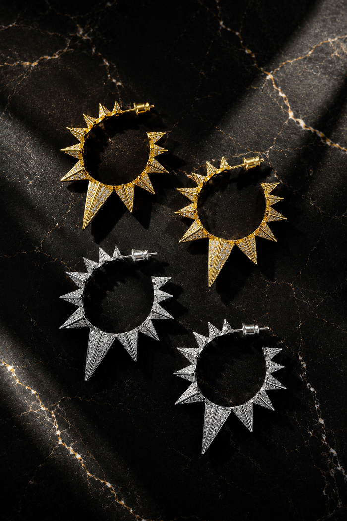 Jagger Pavé Hoop Earrings