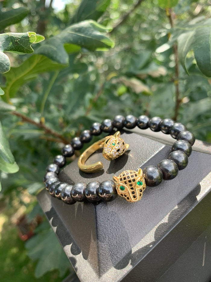 Jaguar Beaded Bracelet