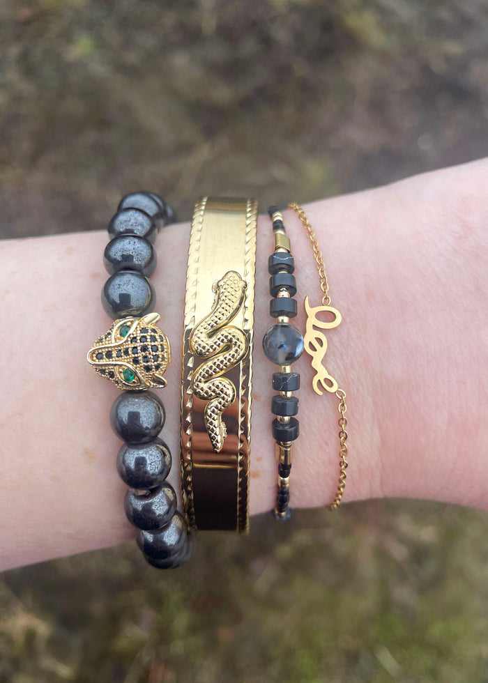 Jaguar Beaded Bracelet