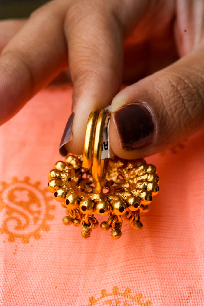 Jayrani Gold Plated Adjustable Ring