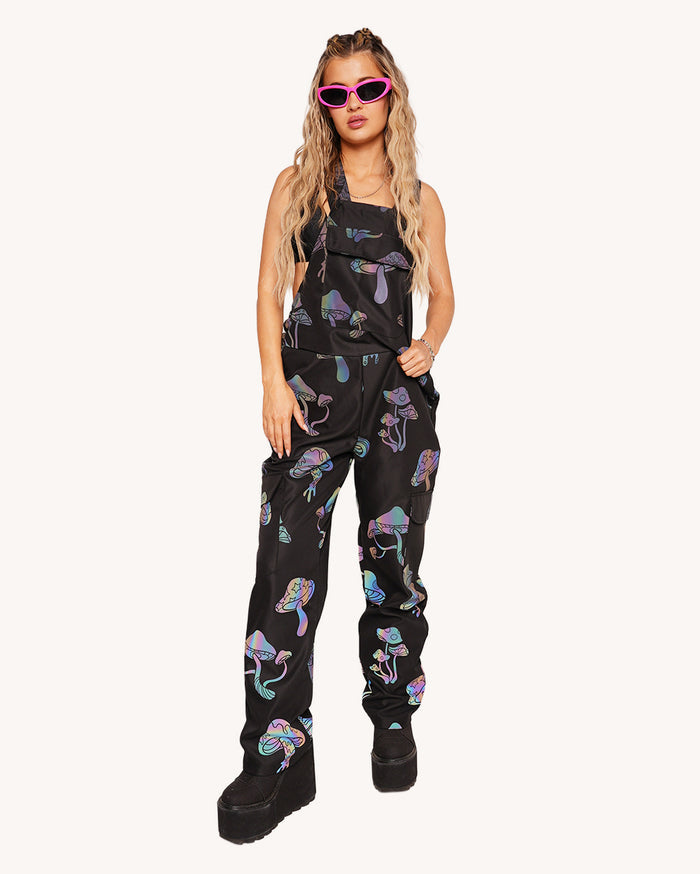 Kooky Chronicles Rainbow Reflective Overalls