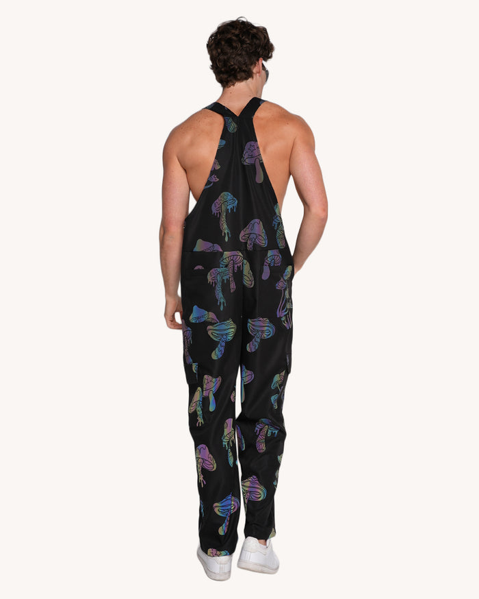 Kooky Chronicles Rainbow Reflective Overalls-Men