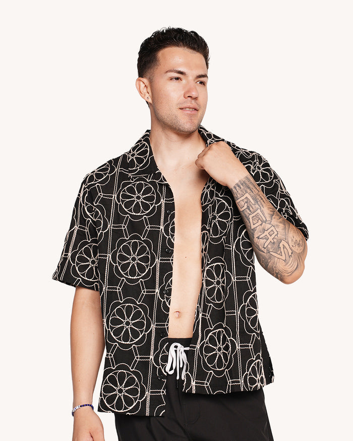 LA Nights Men's Camp Shirt