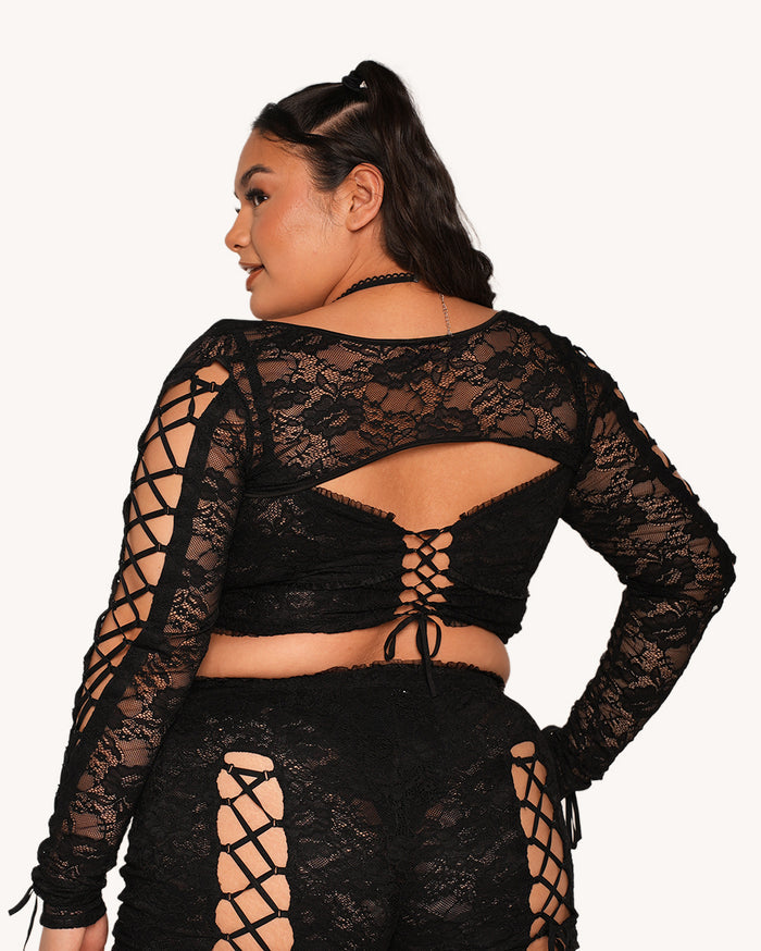 Lace Me Up Top Set