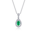 Lafonn Classic Emerald Necklace N0289CEP20