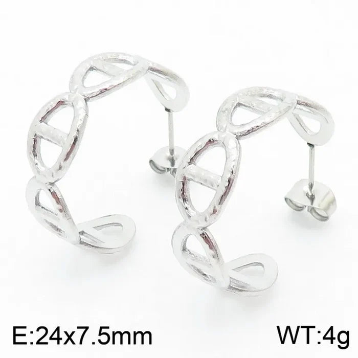 Lauren Hammered Hoops