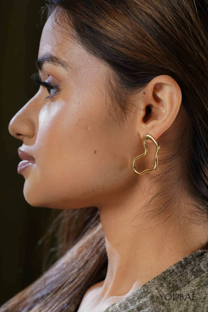 Layla Studs, Anti-Tarnish Steel Earrings
