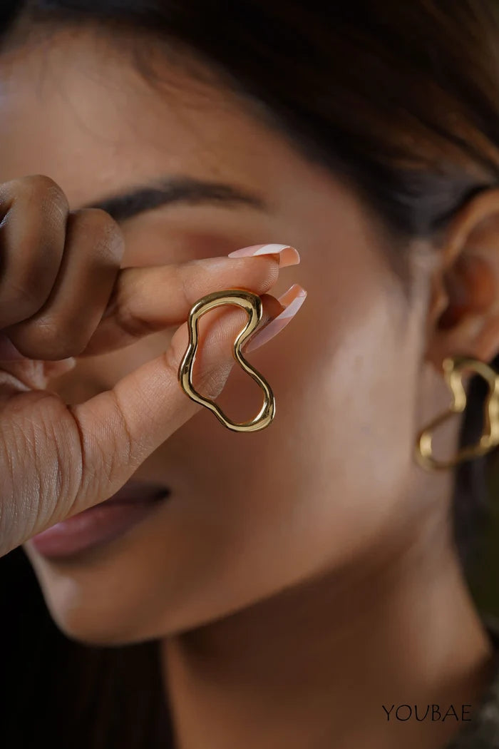 Layla Studs, Anti-Tarnish Steel Earrings