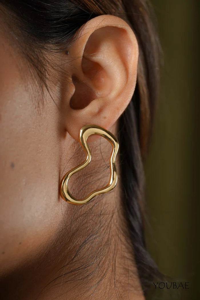 Layla Studs, Anti-Tarnish Steel Earrings