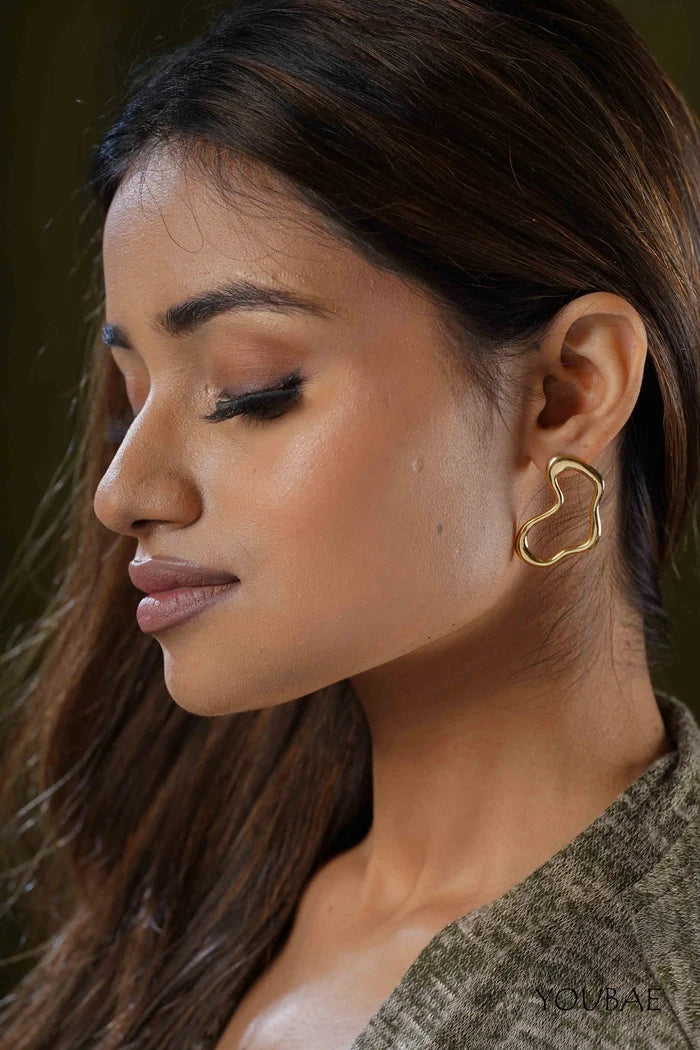 Layla Studs, Anti-Tarnish Steel Earrings