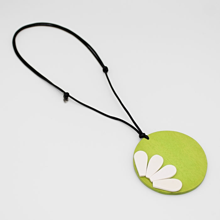 Lime He Loves Me Pendant - Sylca Designs - Chunky Jewelry