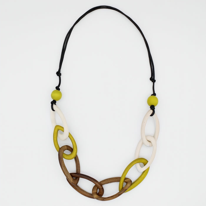 Lime Link Charlie Necklace - Sylca Designs - Chunky Jewelry