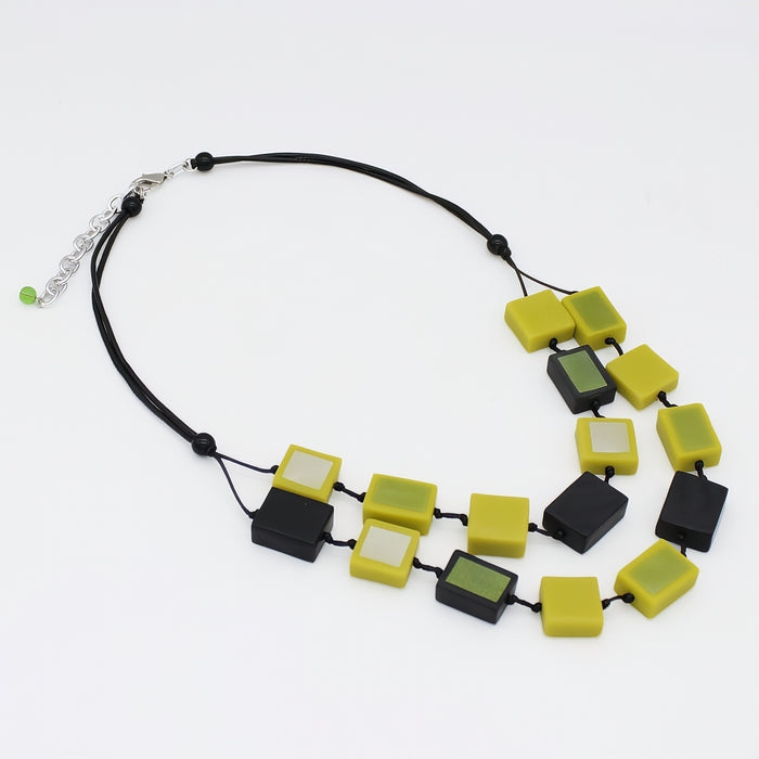 Lime Mira Verde Double Necklace