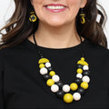 Lime Zuri Round Bead Necklace - Sylca Designs - Chunky Jewelry
