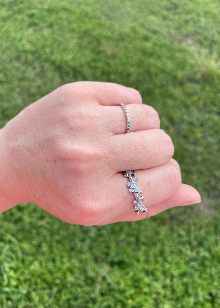 Lindsey Adjustable Butterfly Ring | Final Sale