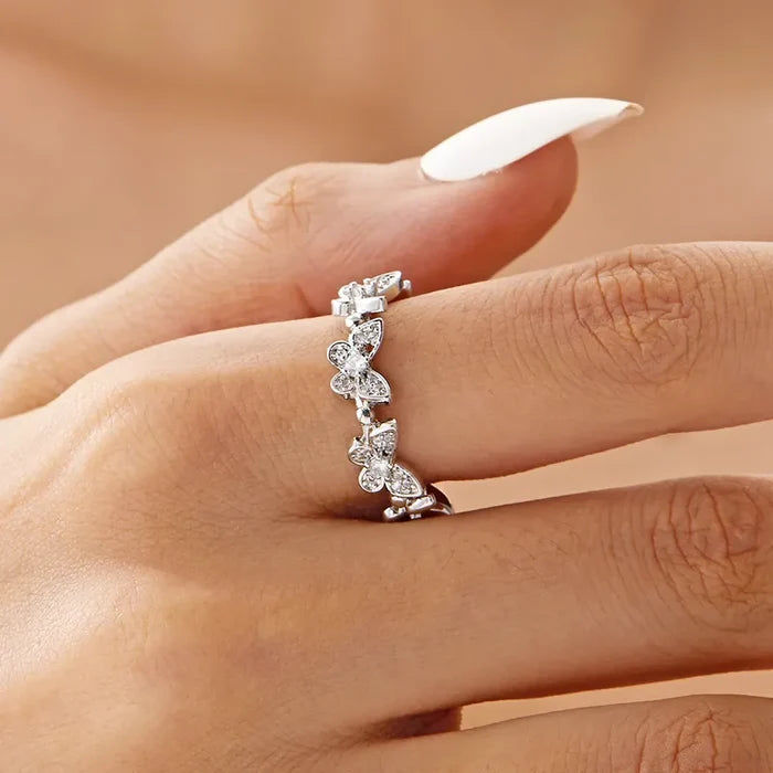 Lindsey Adjustable Butterfly Ring | Final Sale