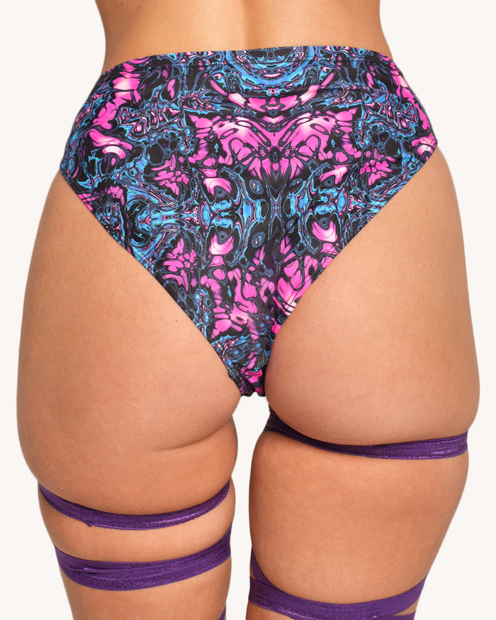 Lucid Lava Hi-Cut Booty Shorts