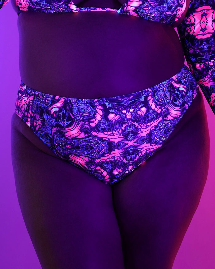 Lucid Lava Hi-Cut Booty Shorts