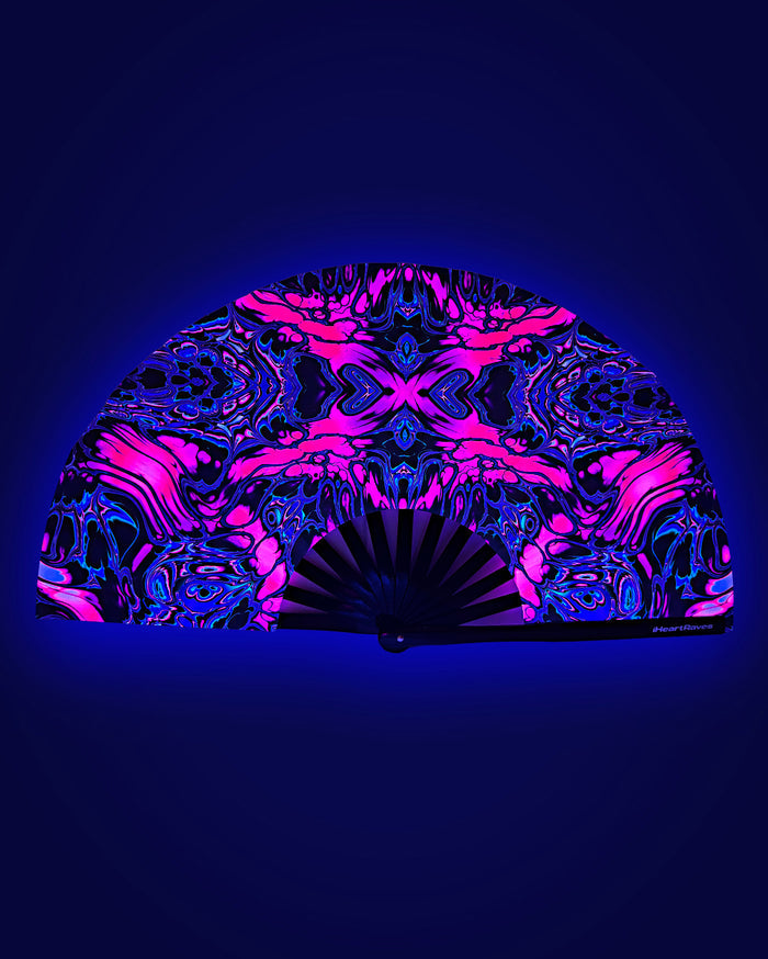 Lucid Lava UV Reactive Hand Fan