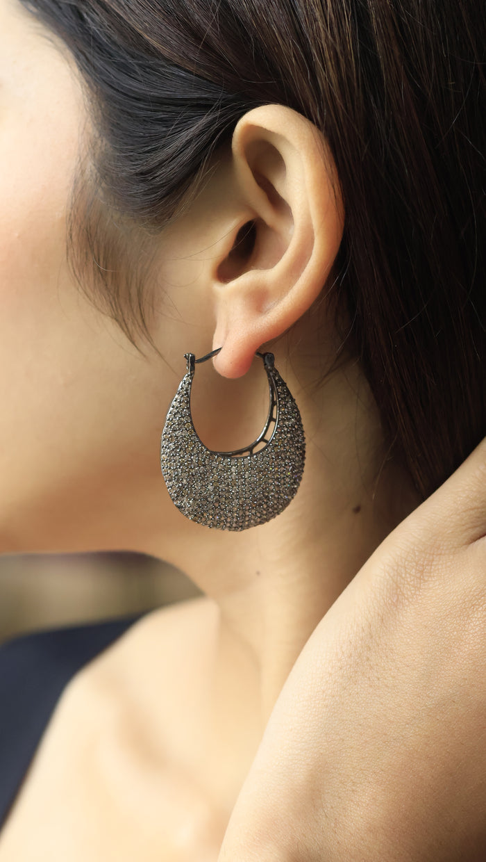 Mari AD Hoop Earrings