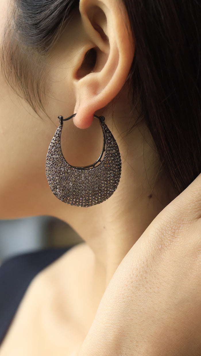 Mari AD Hoop Earrings