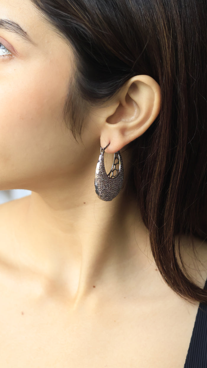 Mari AD Hoop Earrings
