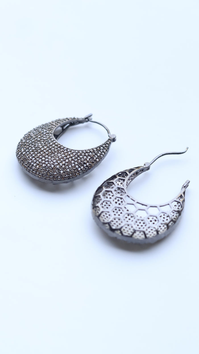 Mari AD Hoop Earrings
